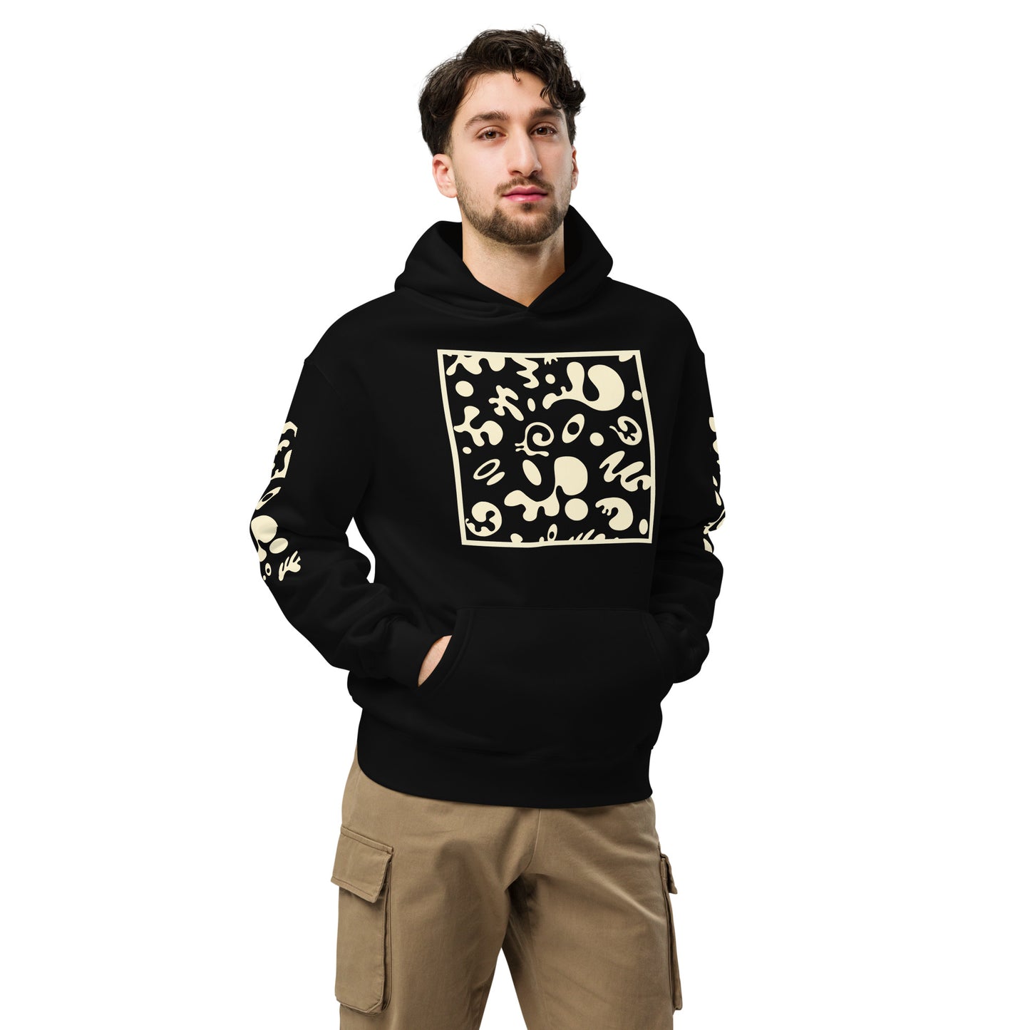 ADORN'D MULTI PRINT UNISEX OVERSIZED HOODIE