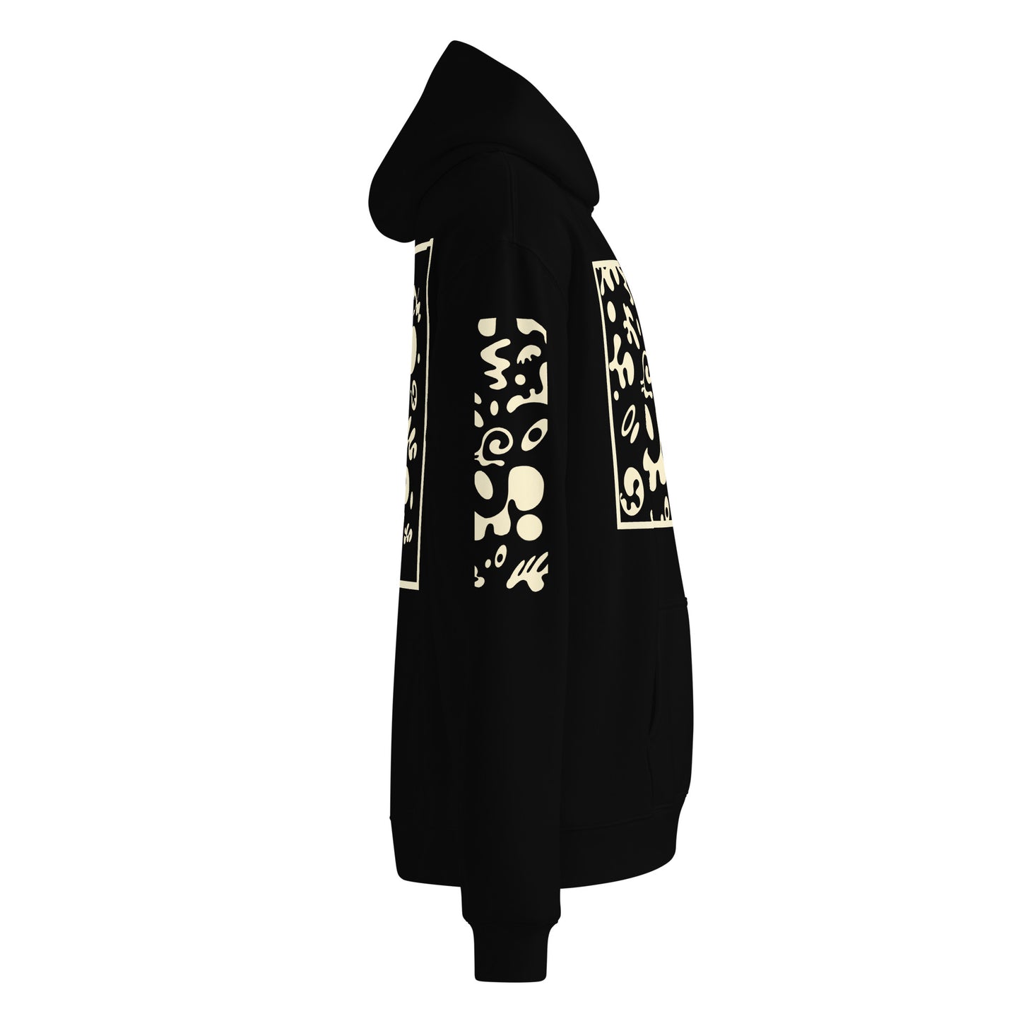 ADORN'D MULTI PRINT UNISEX OVERSIZED HOODIE