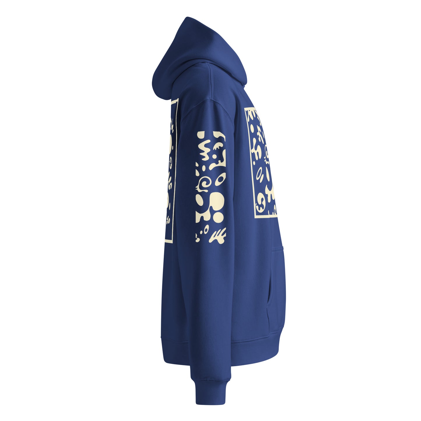 ADORN'D MULTI PRINT UNISEX OVERSIZED HOODIE