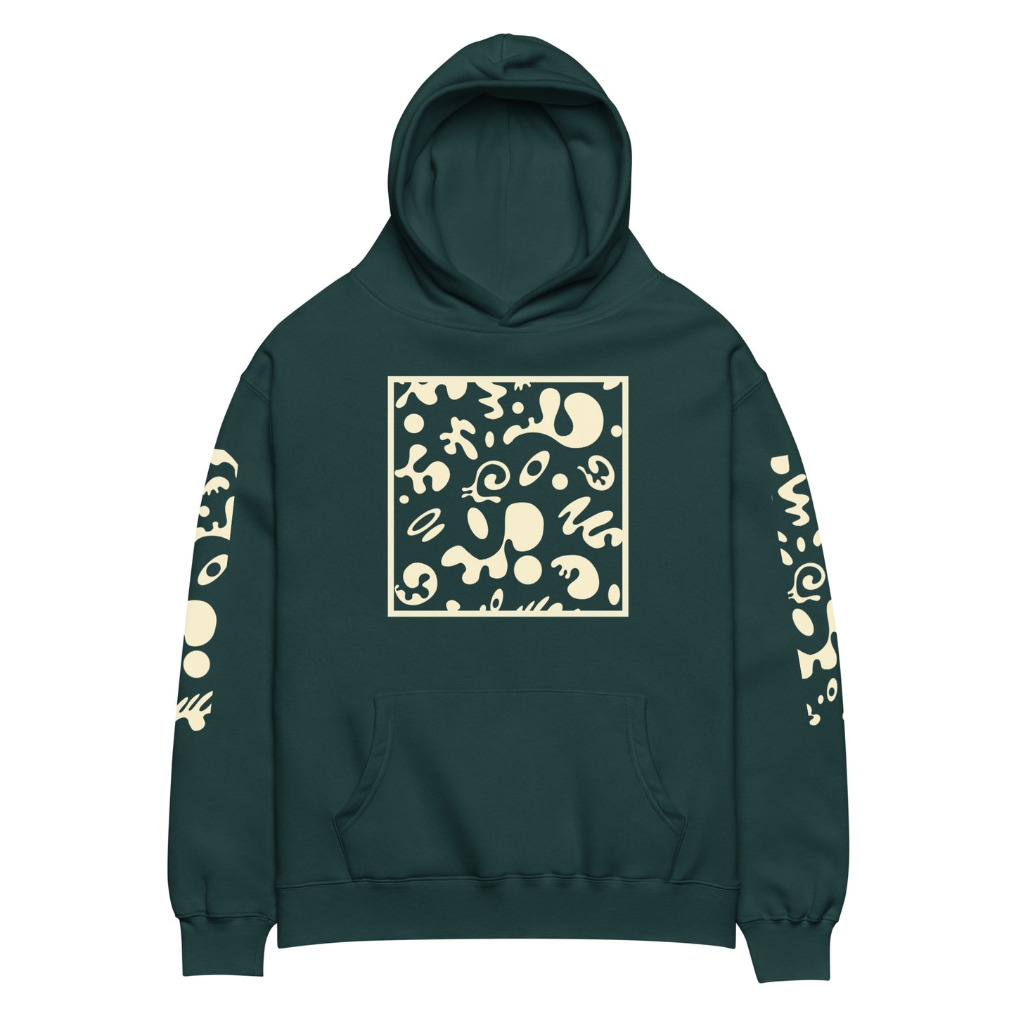 ADORN'D MULTI PRINT UNISEX OVERSIZED HOODIE