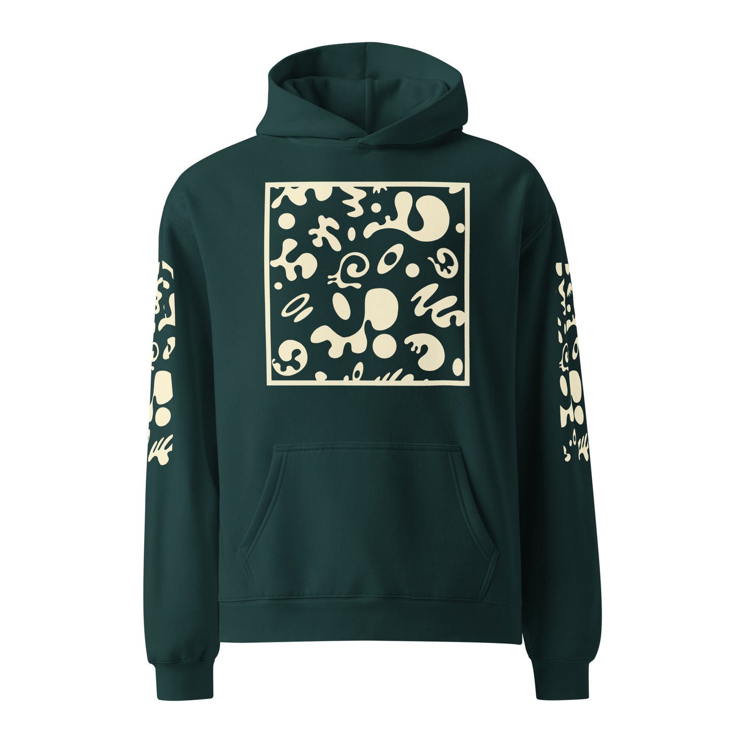 ADORN'D MULTI PRINT UNISEX OVERSIZED HOODIE