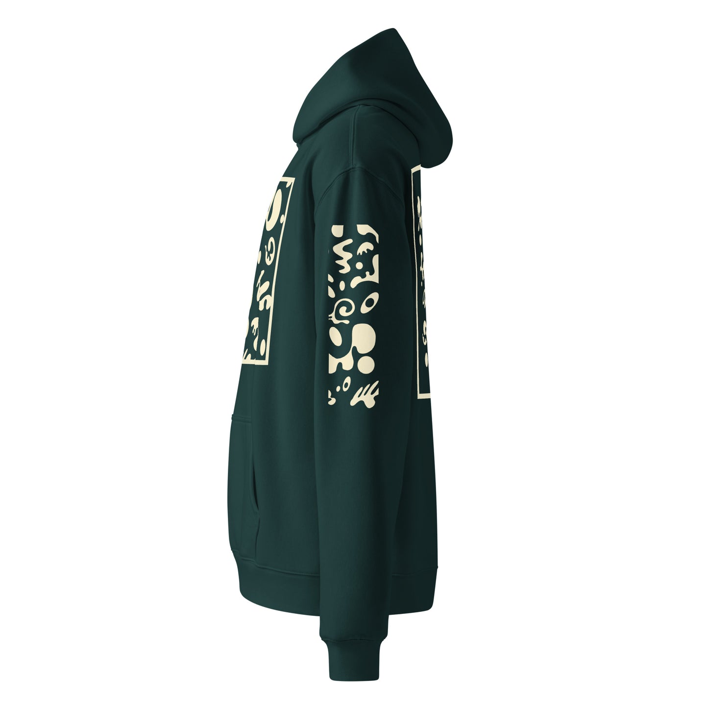 ADORN'D MULTI PRINT UNISEX OVERSIZED HOODIE