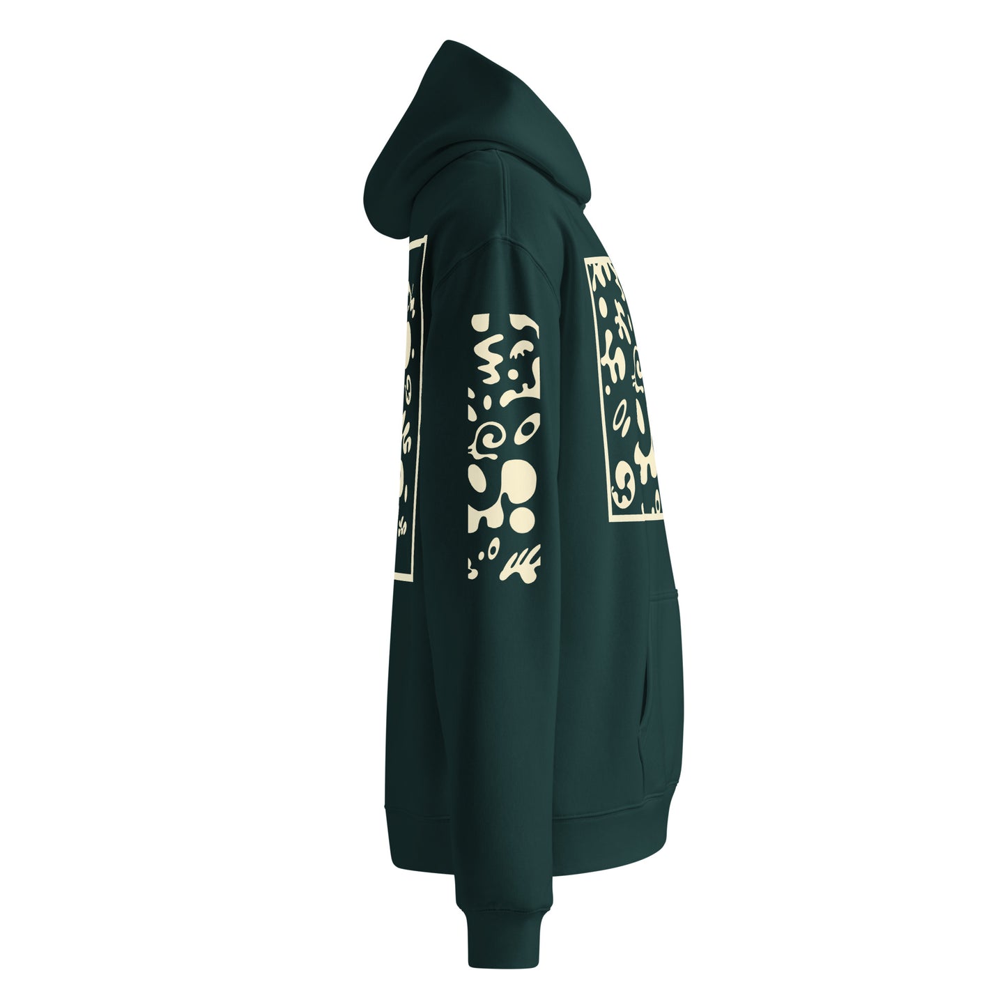 ADORN'D MULTI PRINT UNISEX OVERSIZED HOODIE