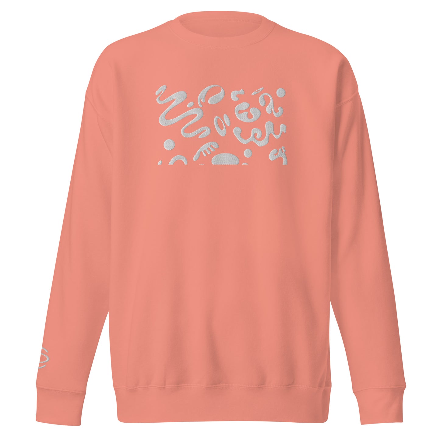 BRIGHT FUTURE UNISEX PREMIUM SWEATSHIRT W EMBROIDERY AND SLEEVE DETAIL - OG Print