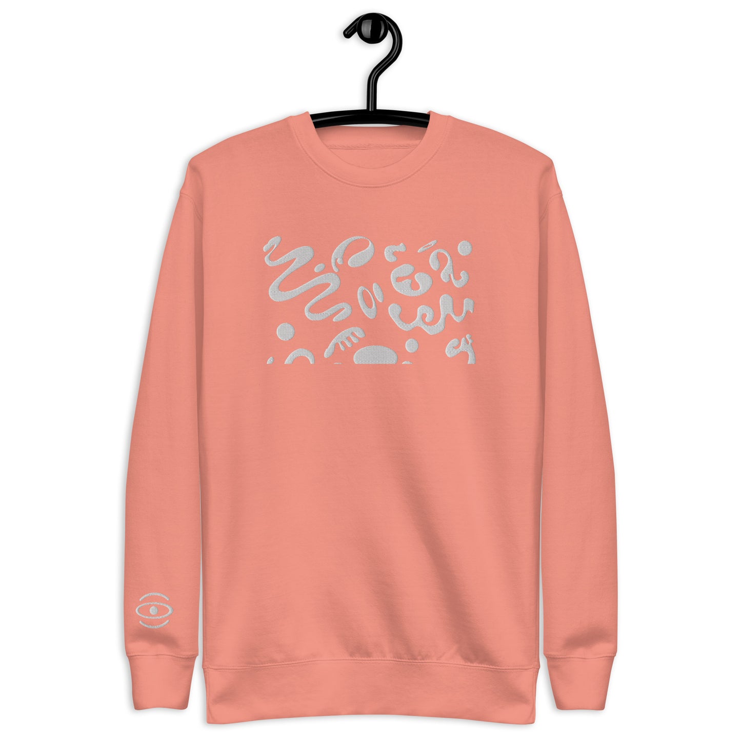 BRIGHT FUTURE UNISEX PREMIUM SWEATSHIRT W EMBROIDERY AND SLEEVE DETAIL - OG Print