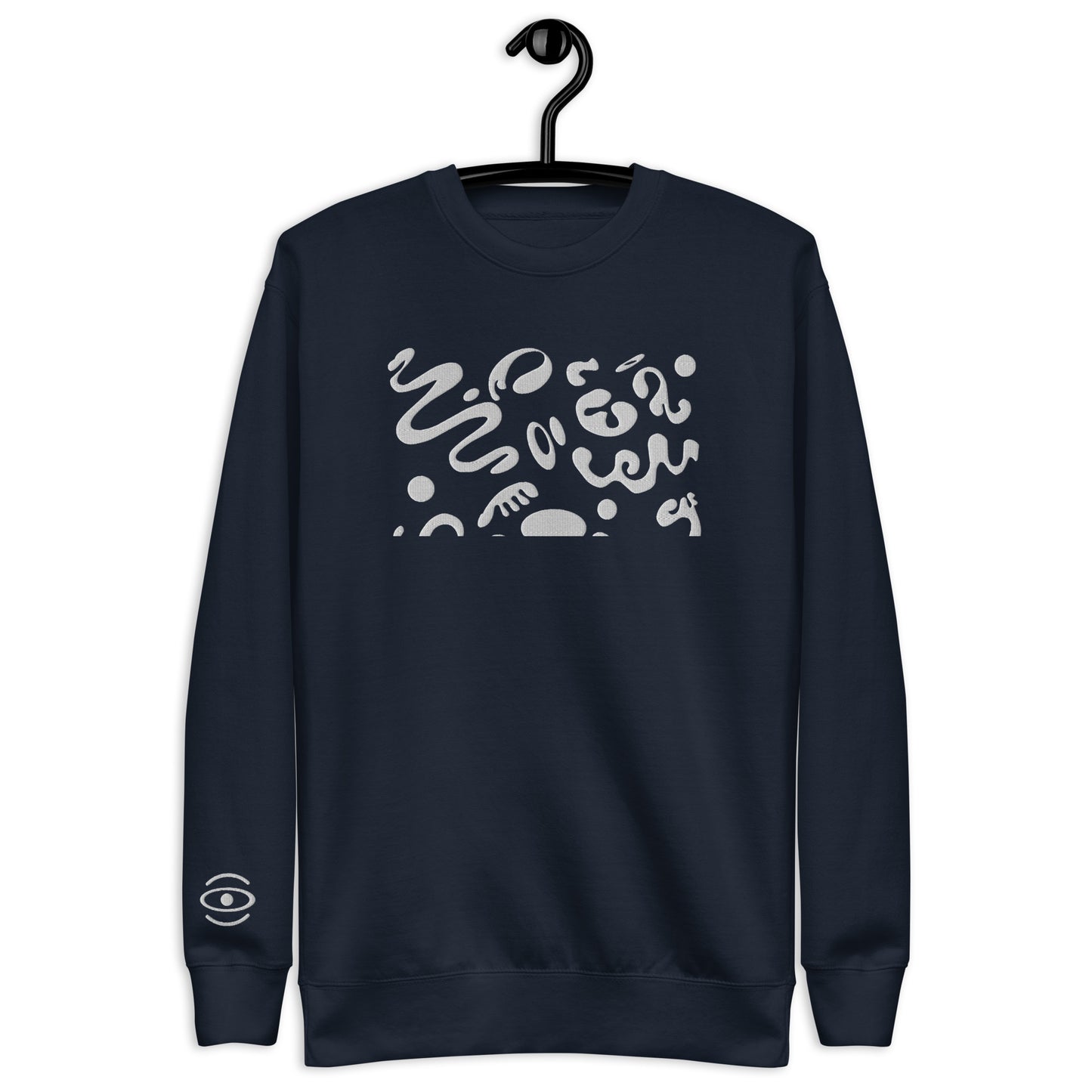 BRIGHT FUTURE UNISEX PREMIUM SWEATSHIRT W EMBROIDERY AND SLEEVE DETAIL - OG Print