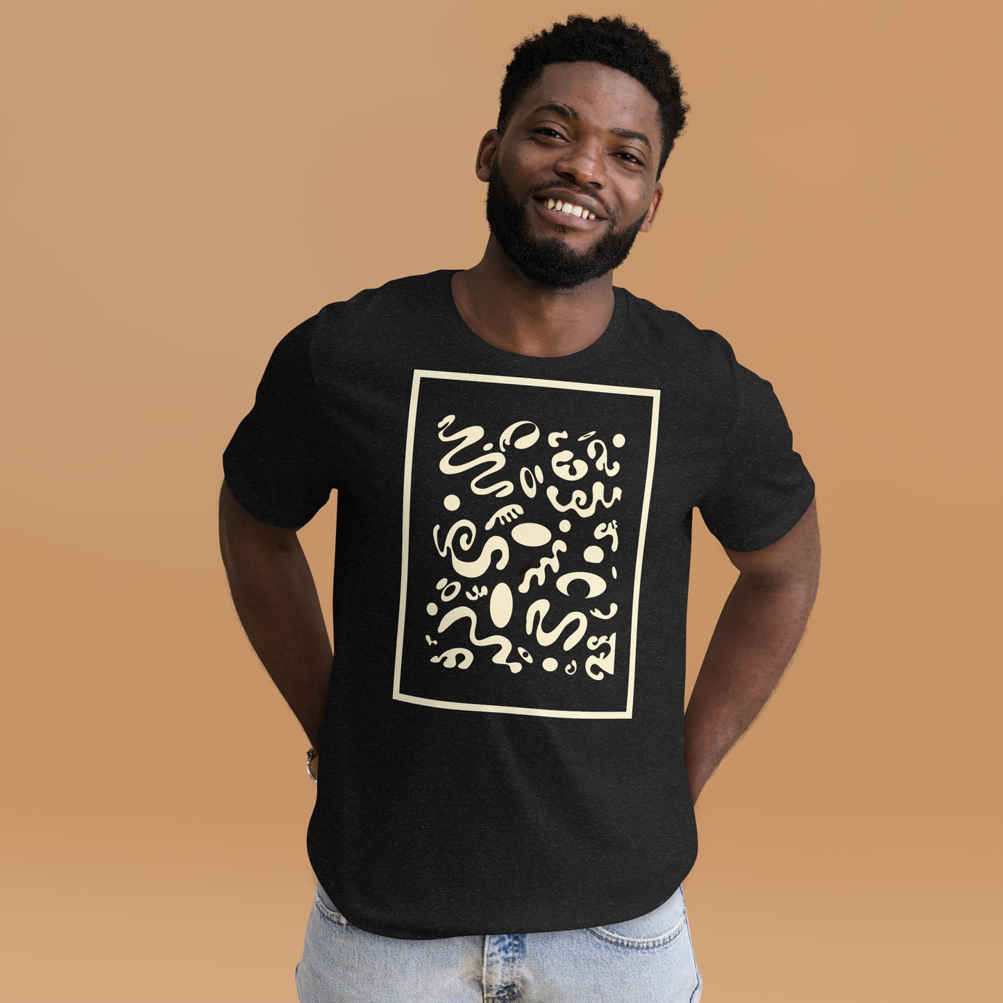 DEEP DREAM ORIGINAL PRINT UNISEX T-SHIRT - Smoke Black