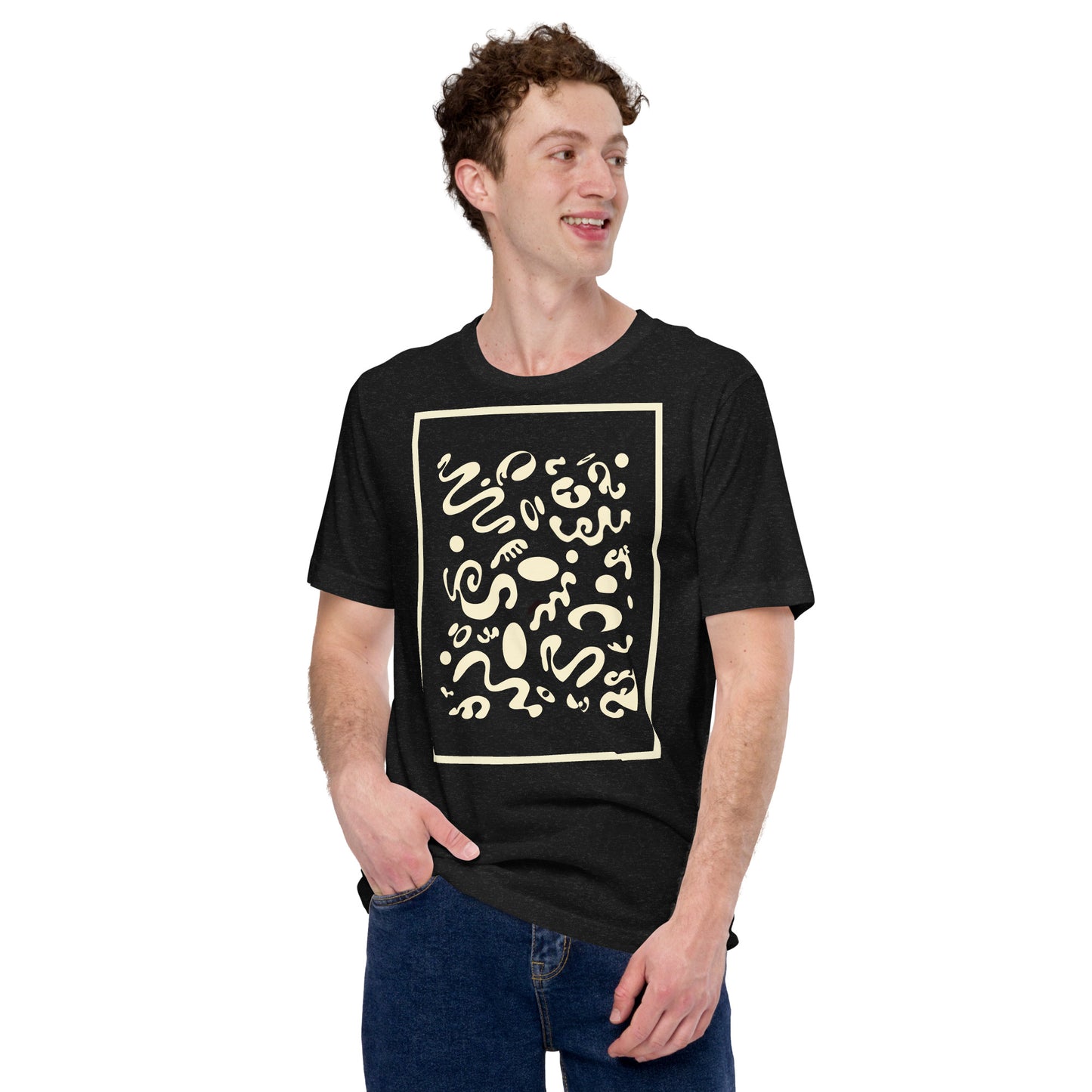 DEEP DREAM ORIGINAL PRINT UNISEX T-SHIRT - Smoke Black