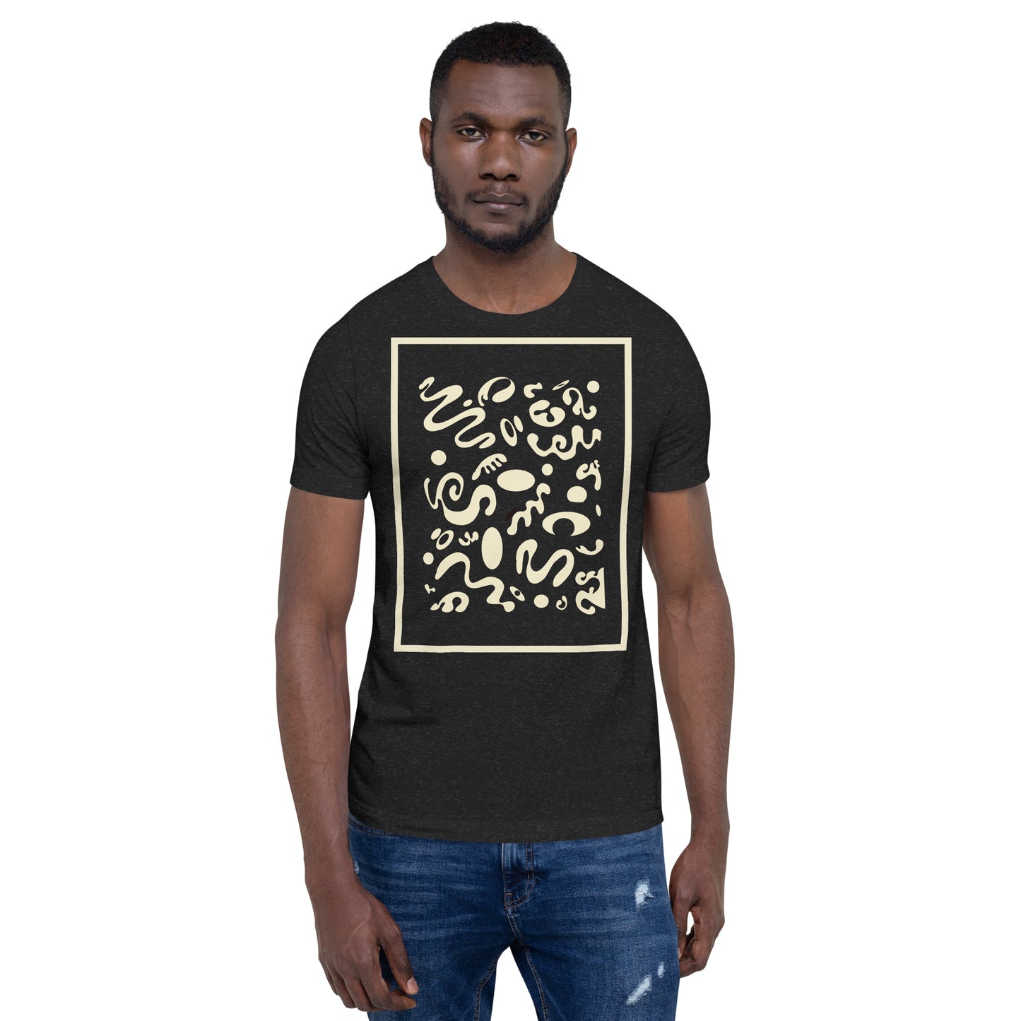 DEEP DREAM ORIGINAL PRINT UNISEX T-SHIRT - Smoke Black