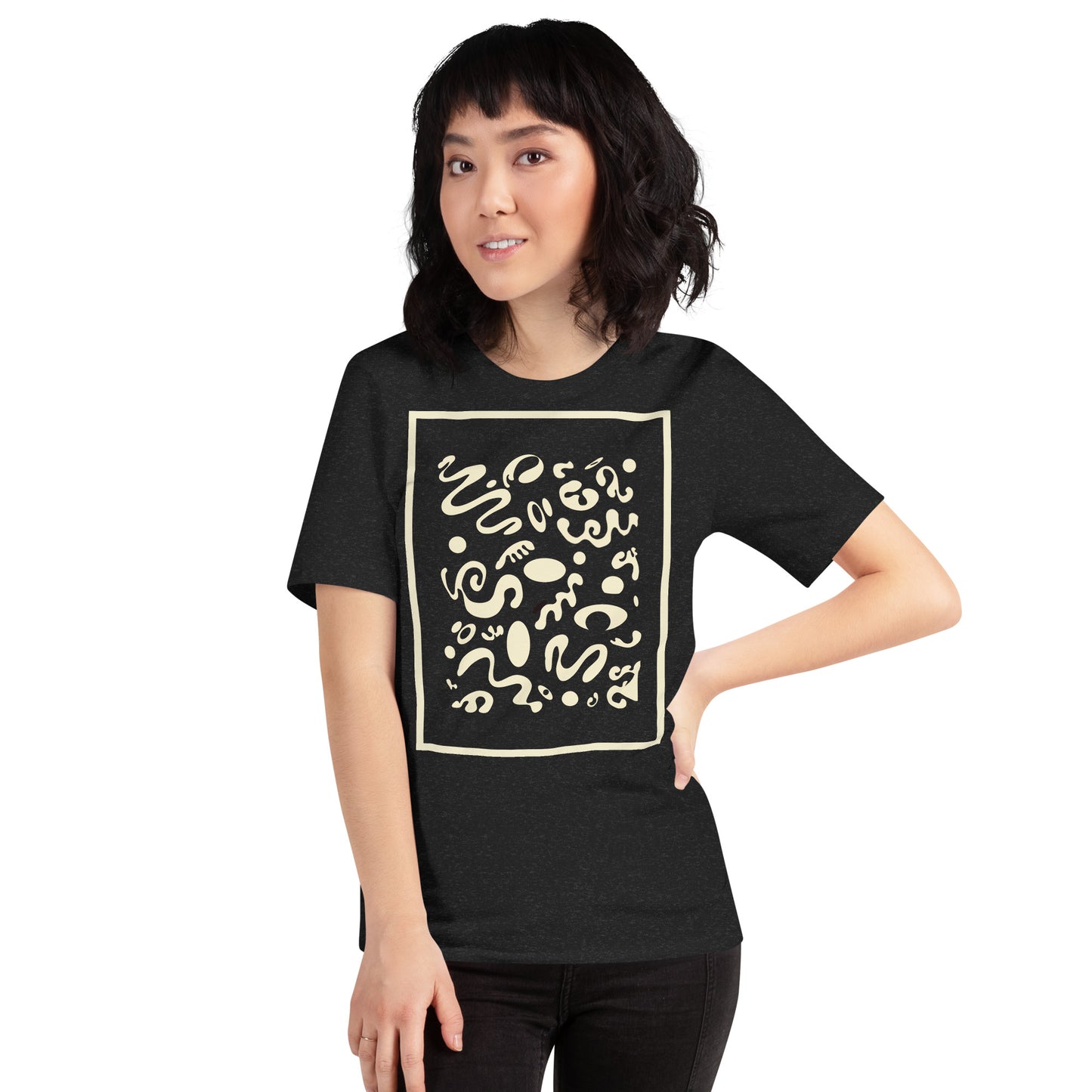 DEEP DREAM ORIGINAL PRINT UNISEX T-SHIRT - Smoke Black