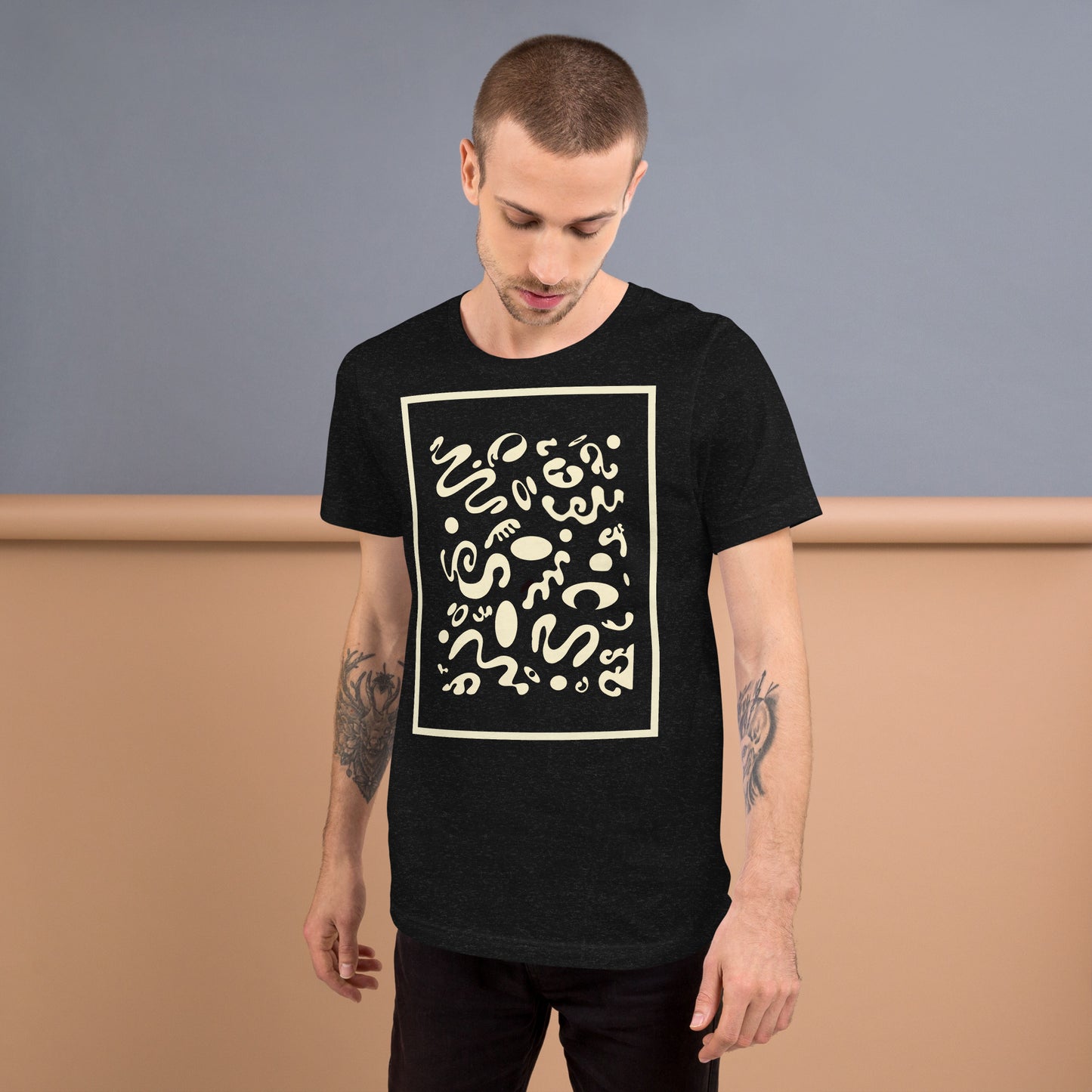 DEEP DREAM ORIGINAL PRINT UNISEX T-SHIRT - Smoke Black