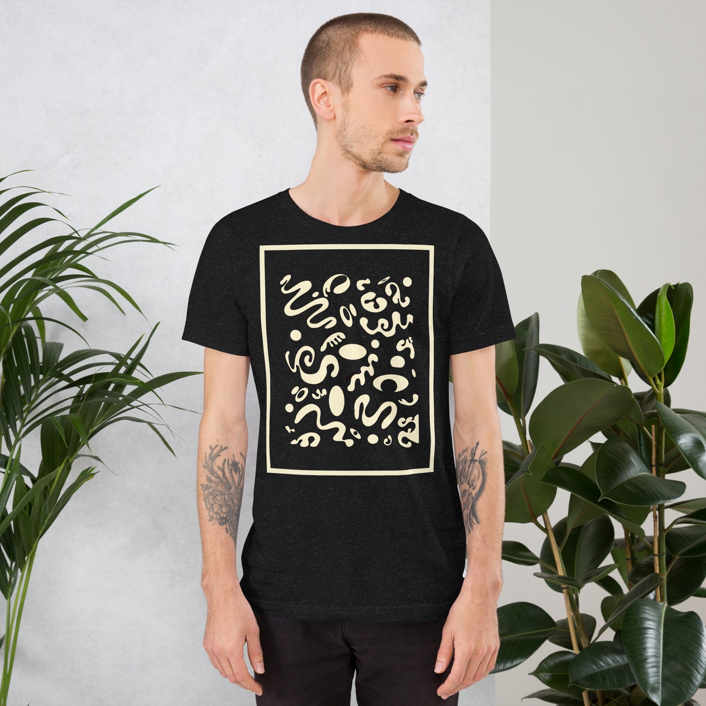 DEEP DREAM ORIGINAL PRINT UNISEX T-SHIRT - Smoke Black