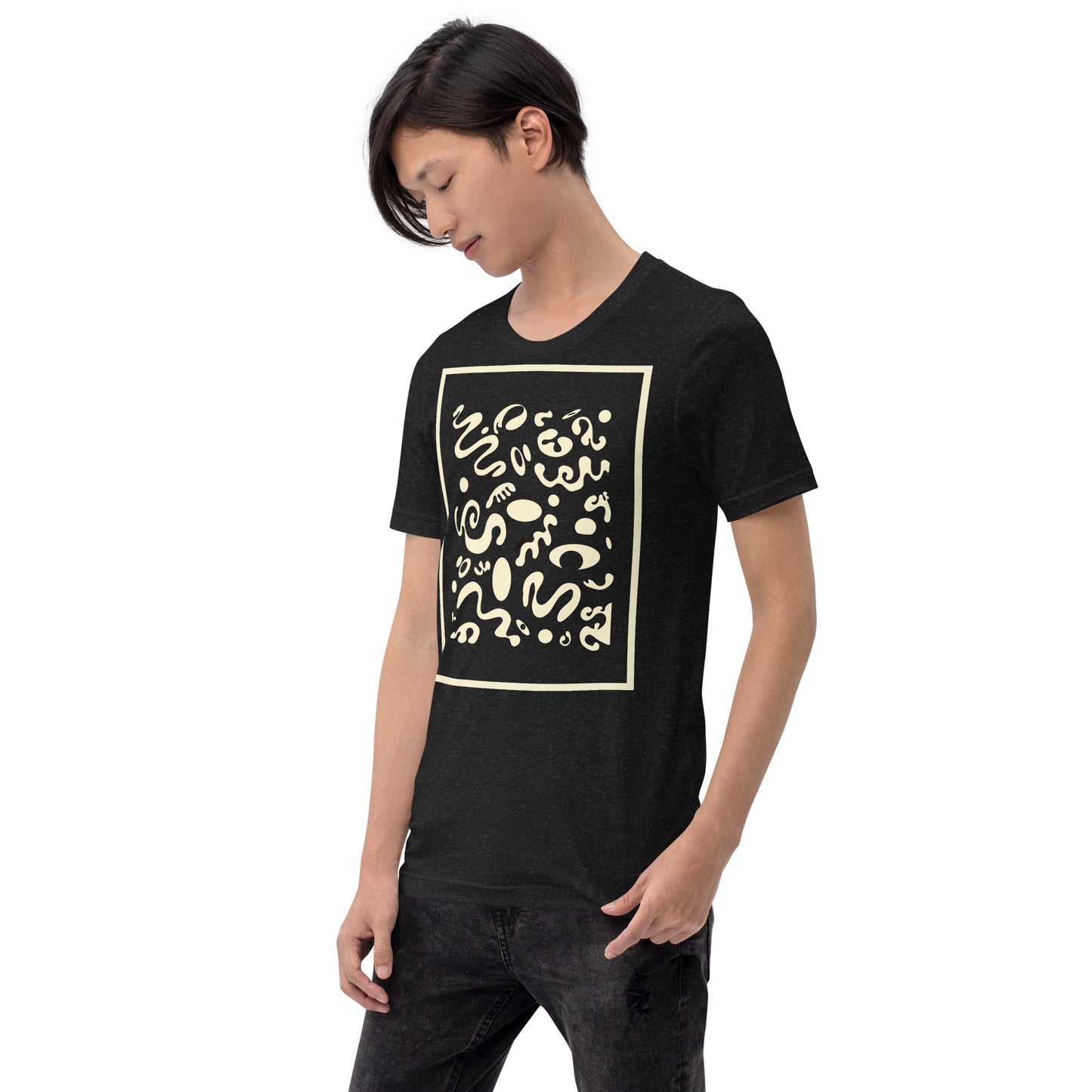 DEEP DREAM ORIGINAL PRINT UNISEX T-SHIRT - Smoke Black