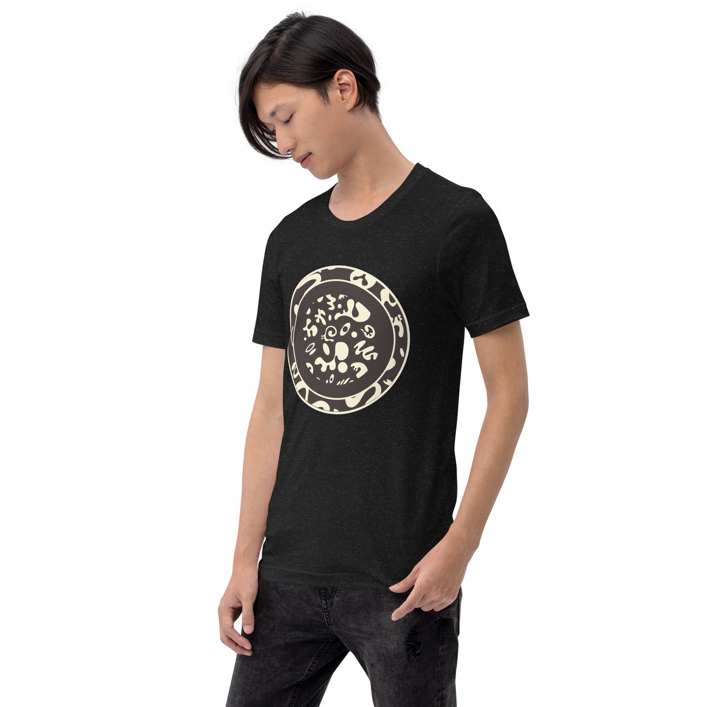 ADORN'D EMBLEM T-SHIRT - Smoke Black