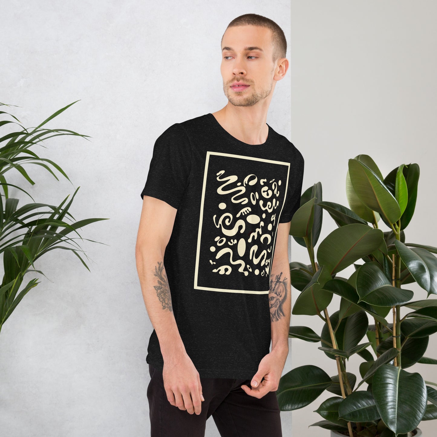 DEEP DREAM ORIGINAL PRINT UNISEX T-SHIRT - Smoke Black