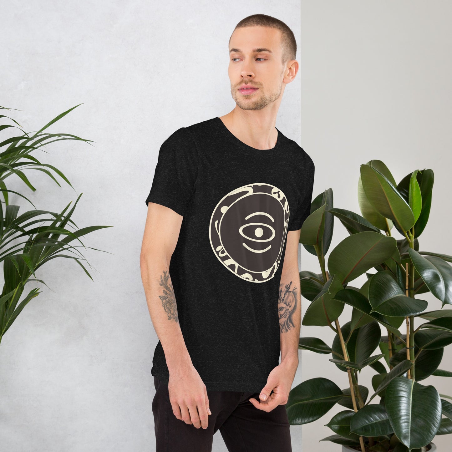 ADORN'D EMBLEM T-SHIRT - Smoke Black Logo