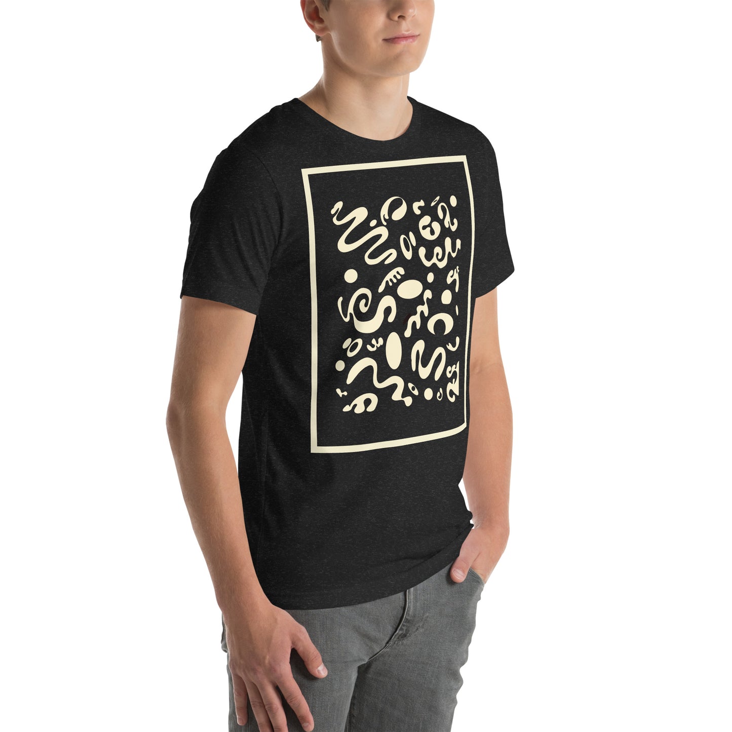 DEEP DREAM ORIGINAL PRINT UNISEX T-SHIRT - Smoke Black