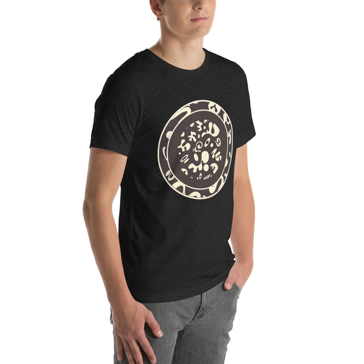 ADORN'D EMBLEM T-SHIRT - Smoke Black