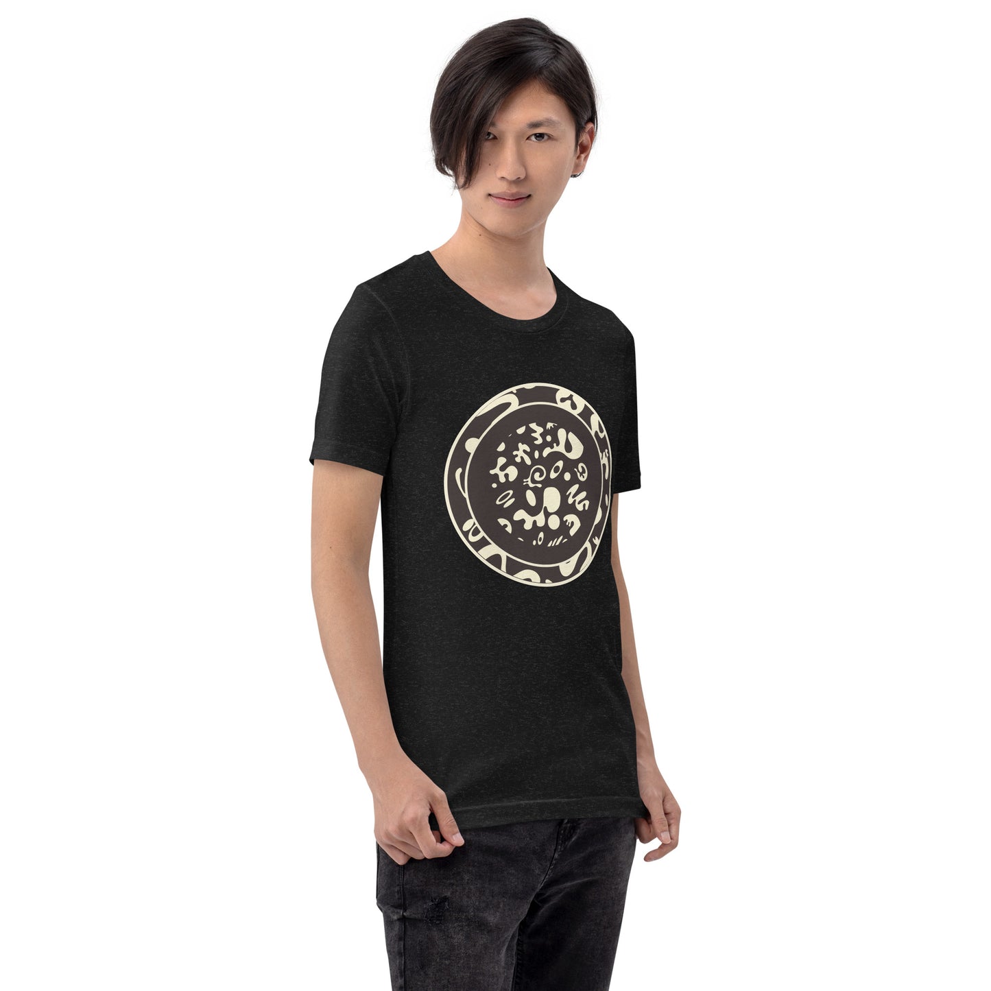 ADORN'D EMBLEM T-SHIRT - Smoke Black