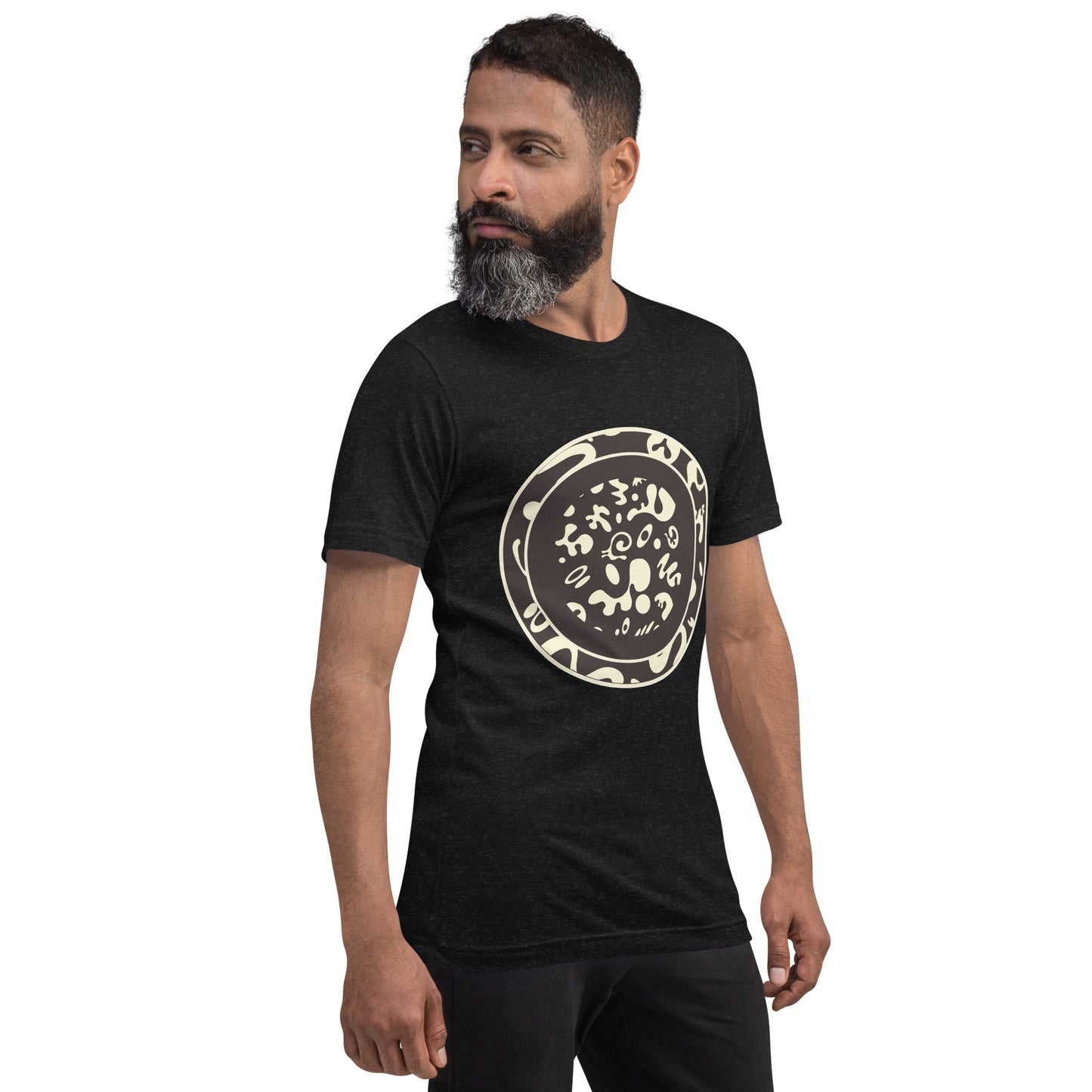 ADORN'D EMBLEM T-SHIRT - Smoke Black