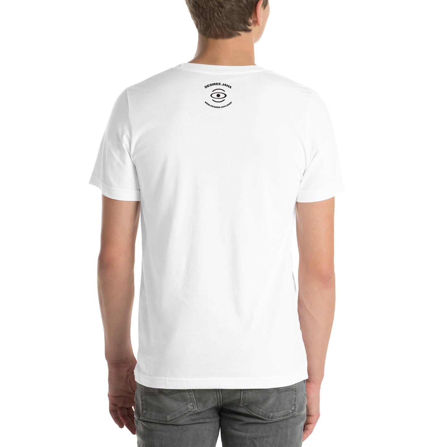 ADORN'D EMBLEM T-SHIRT - Starlight White