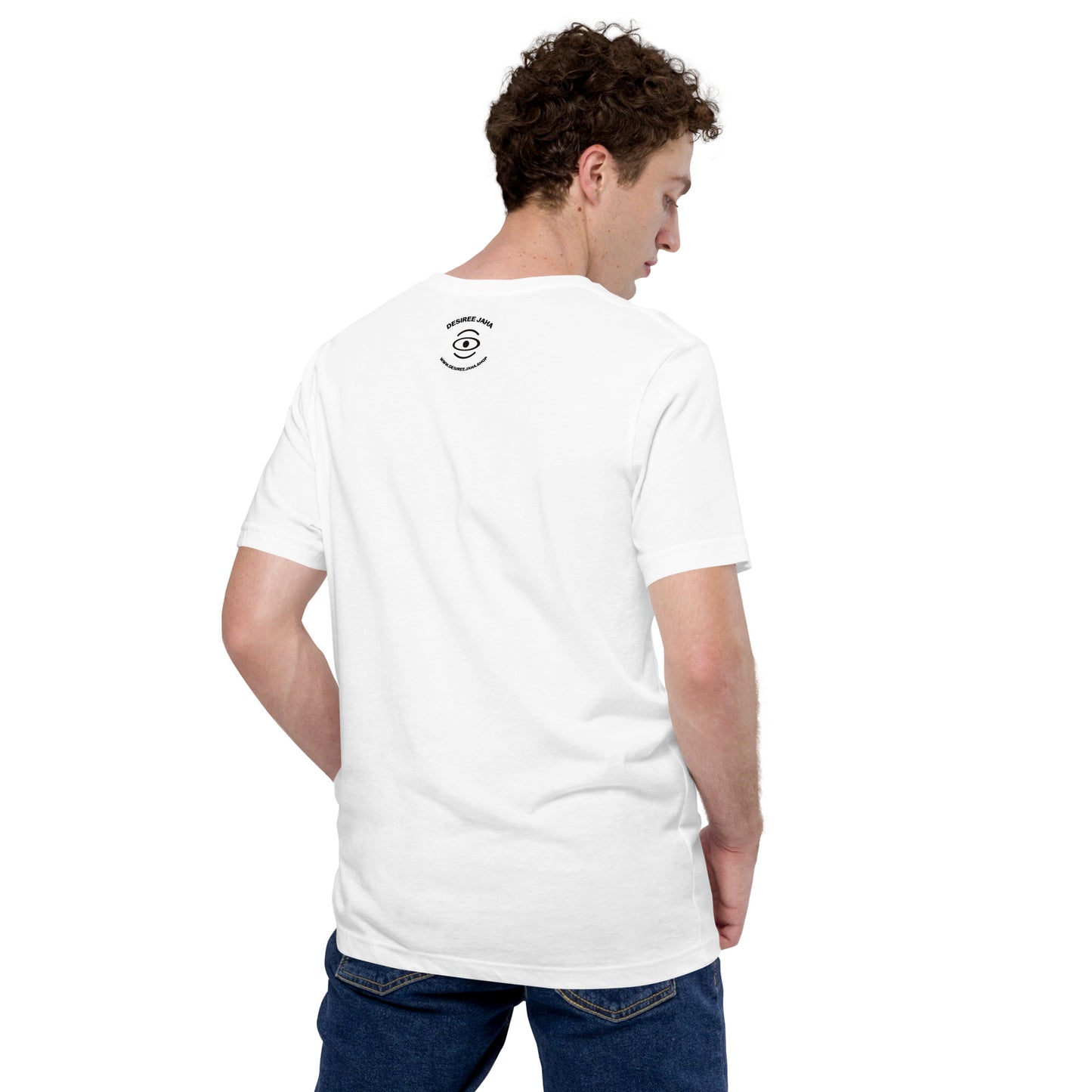 ADORN'D EMBLEM T-SHIRT - Starlight White