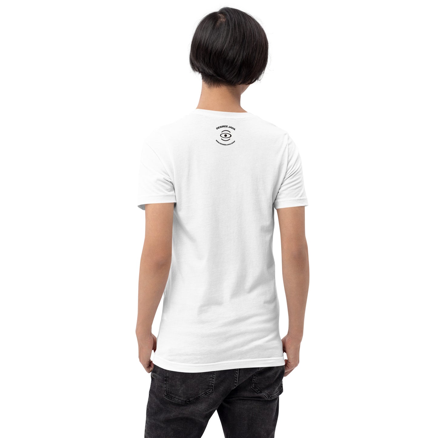 ADORN'D EMBLEM T-SHIRT - Starlight White