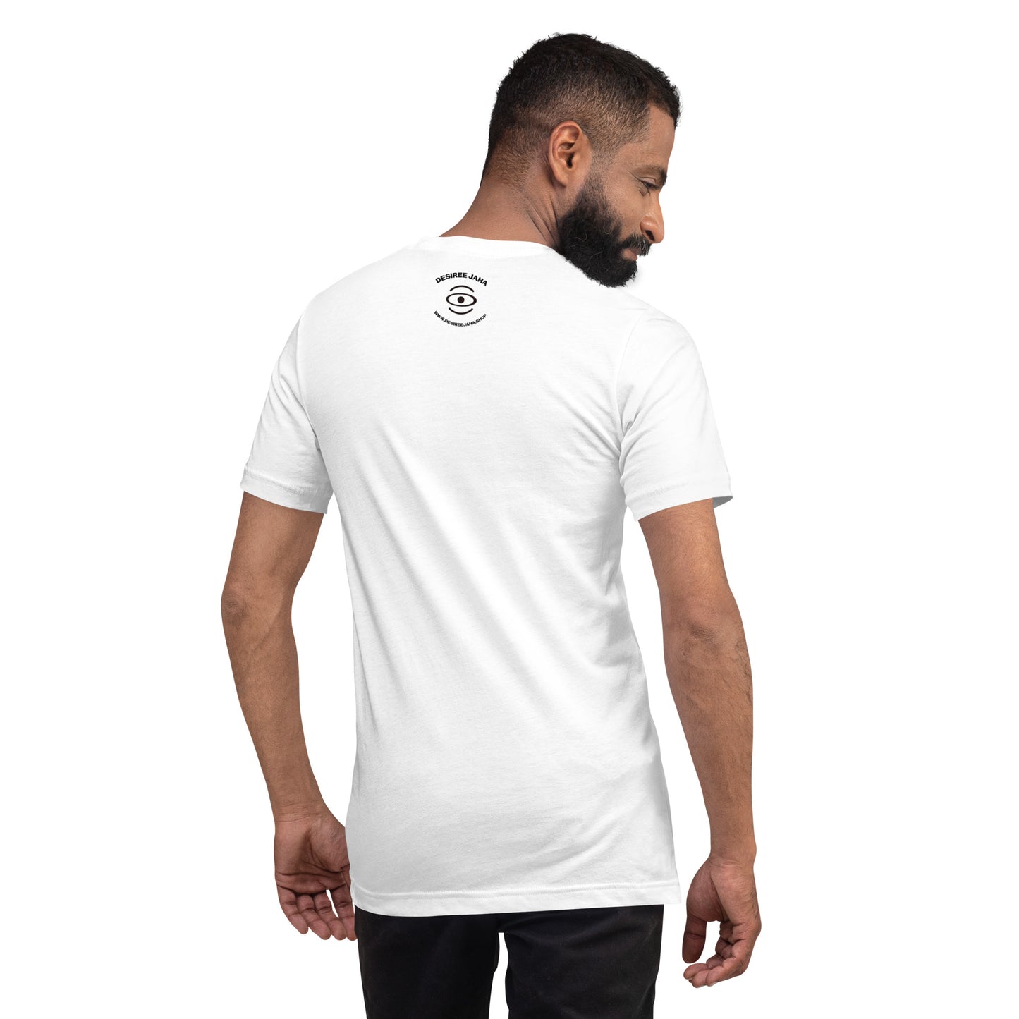 ADORN'D EMBLEM T-SHIRT - Starlight White