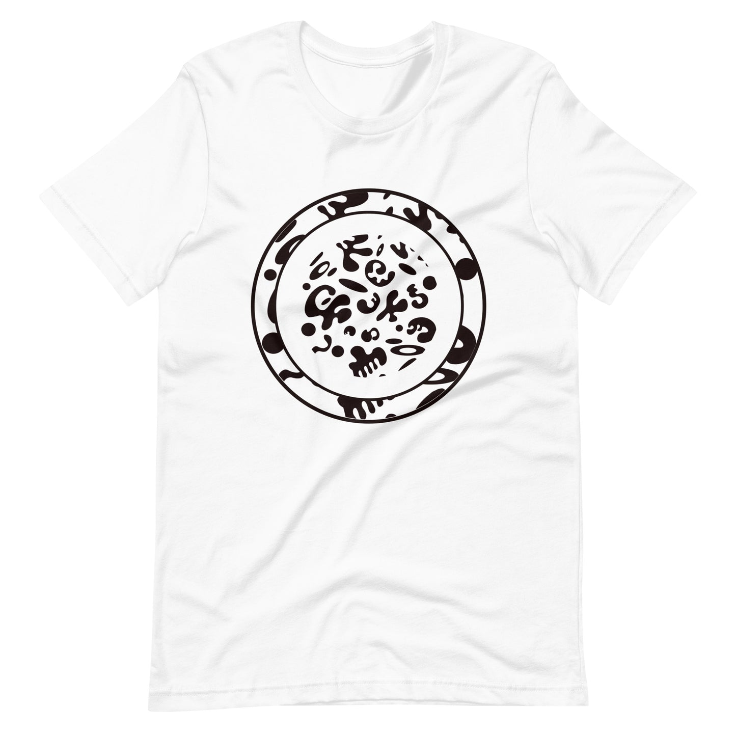 ADORN'D EMBLEM T-SHIRT - Starlight White