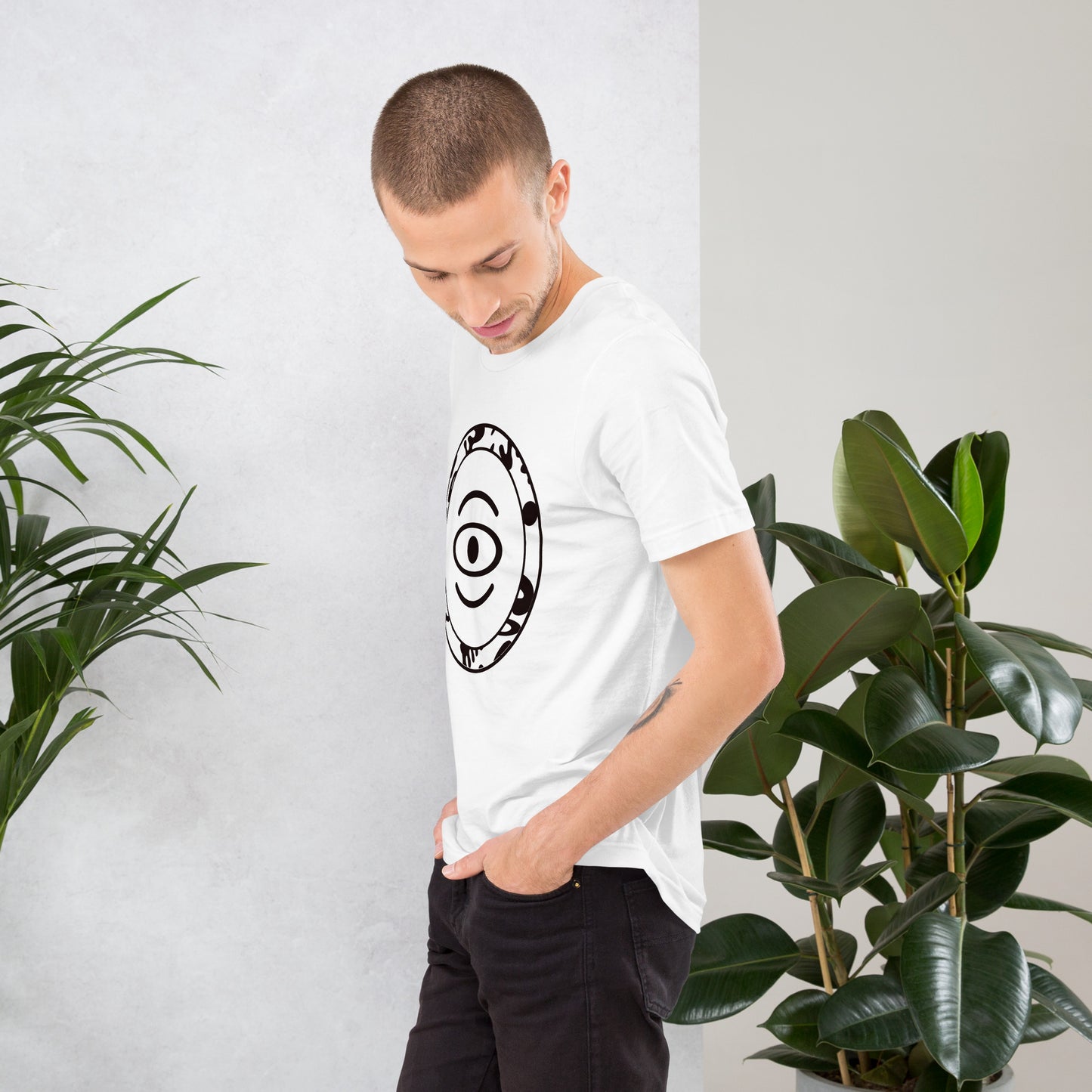 ADORN'D EMBLEM T-SHIRT - Starlight White Logo