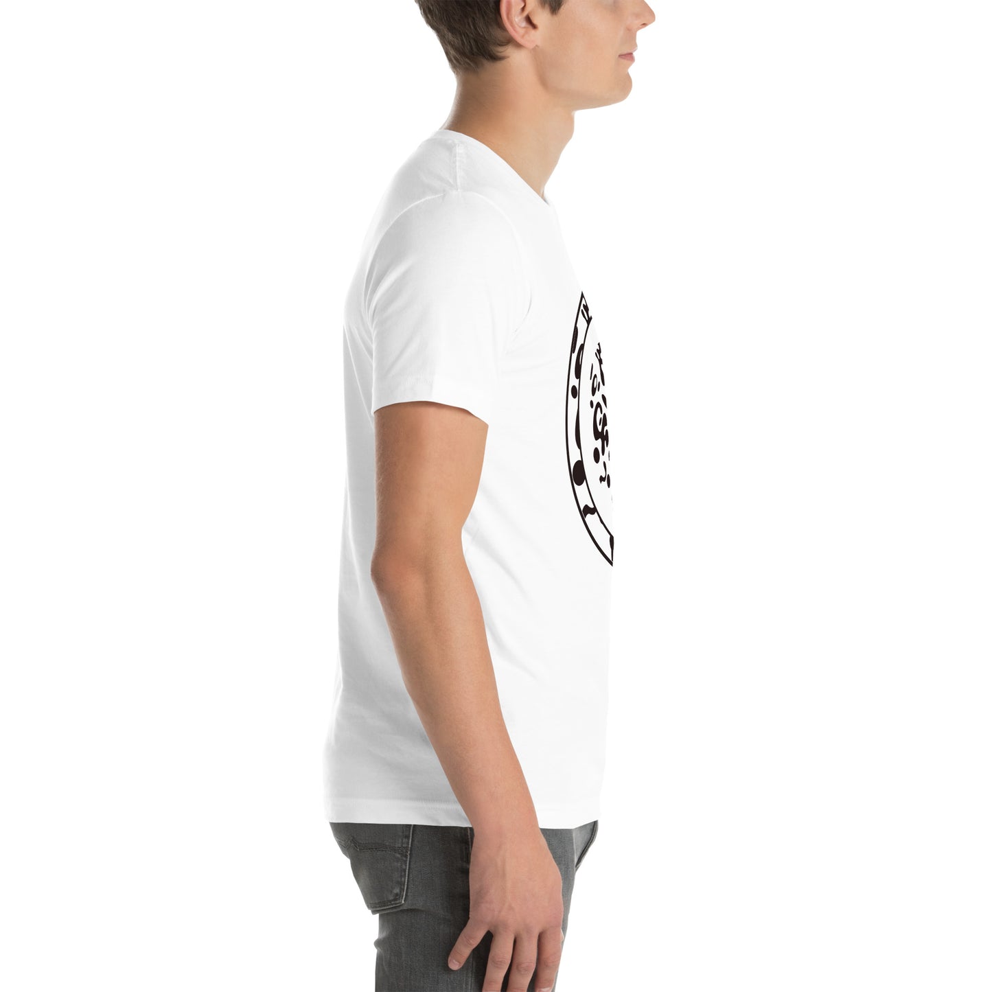 ADORN'D EMBLEM T-SHIRT - Starlight White