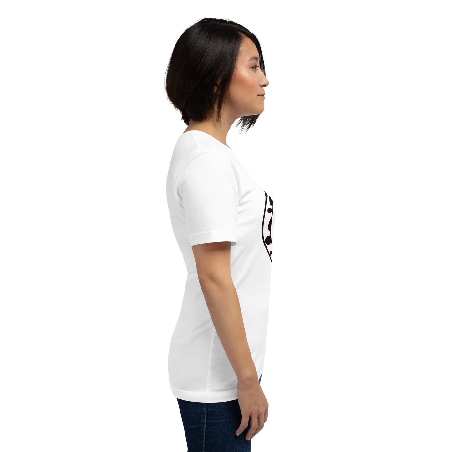 ADORN'D EMBLEM T-SHIRT - Starlight White