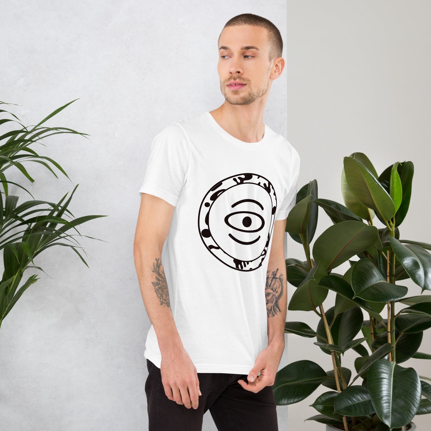 ADORN'D EMBLEM T-SHIRT - Starlight White Logo