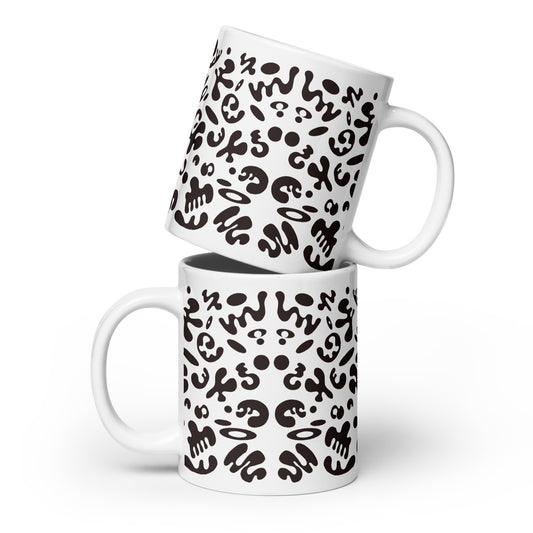 NOURISH'D WHITE GLOSSY MUG