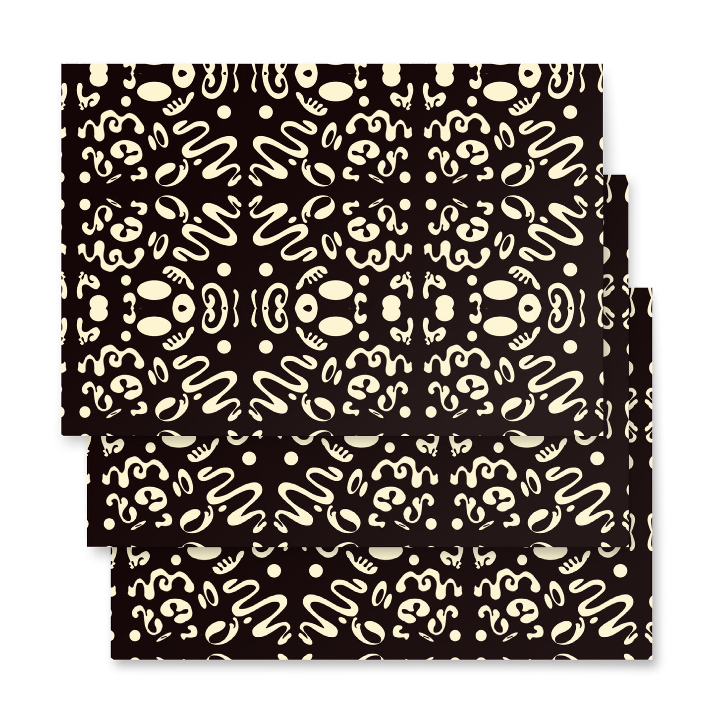 ADORN'D WRAPPING PAPER SHEETS - Smoke Black