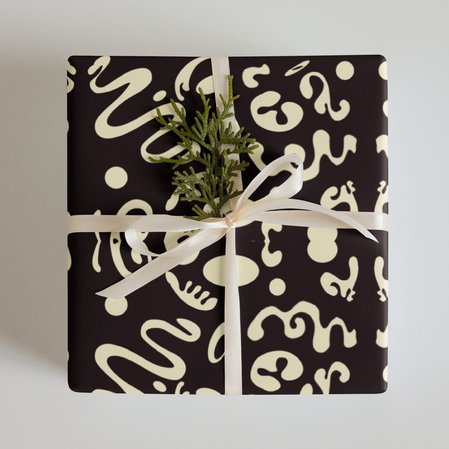 ADORN'D WRAPPING PAPER SHEETS - Smoke Black