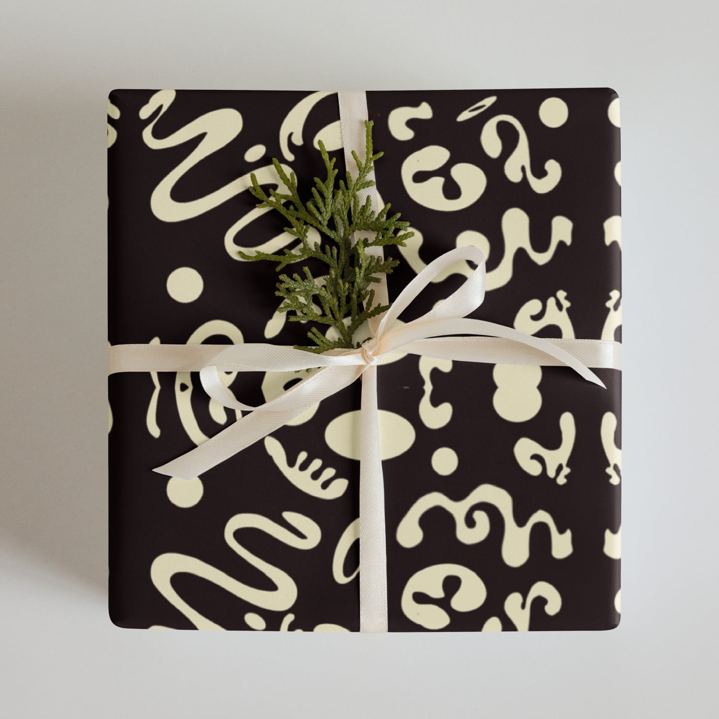 ADORN'D WRAPPING PAPER SHEETS - Smoke Black