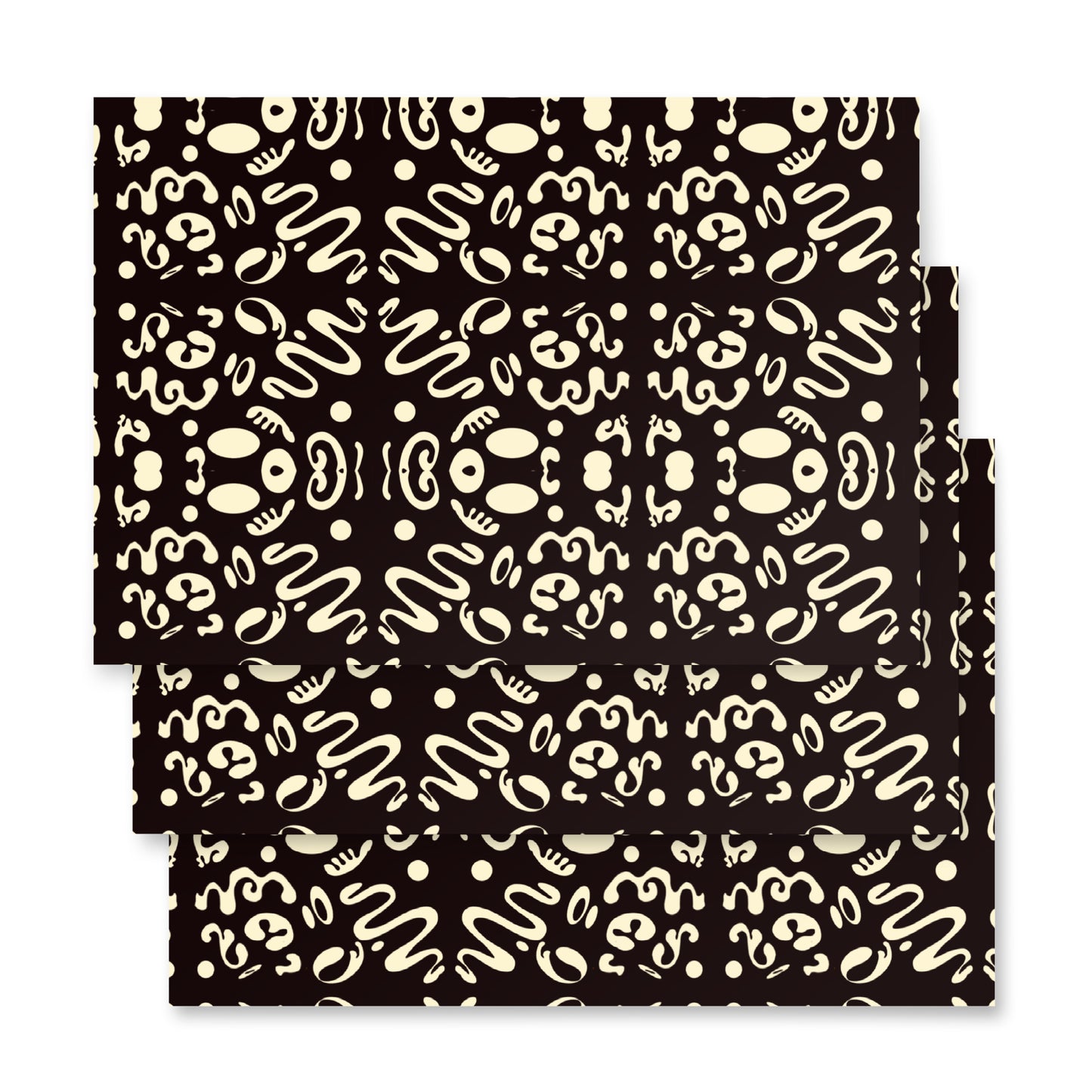 ADORN'D WRAPPING PAPER SHEETS - Smoke Black