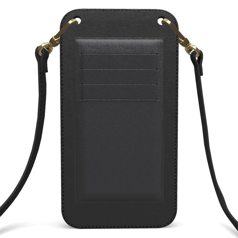 Well Traveled Leather Phone Case with Strap and Card Holder
